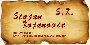 Stojan Kojanović vizit kartica